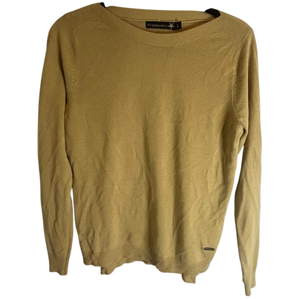 Roadster Life Tan Sweater Womens Size Large 100% Acrylic Pullover Knit top